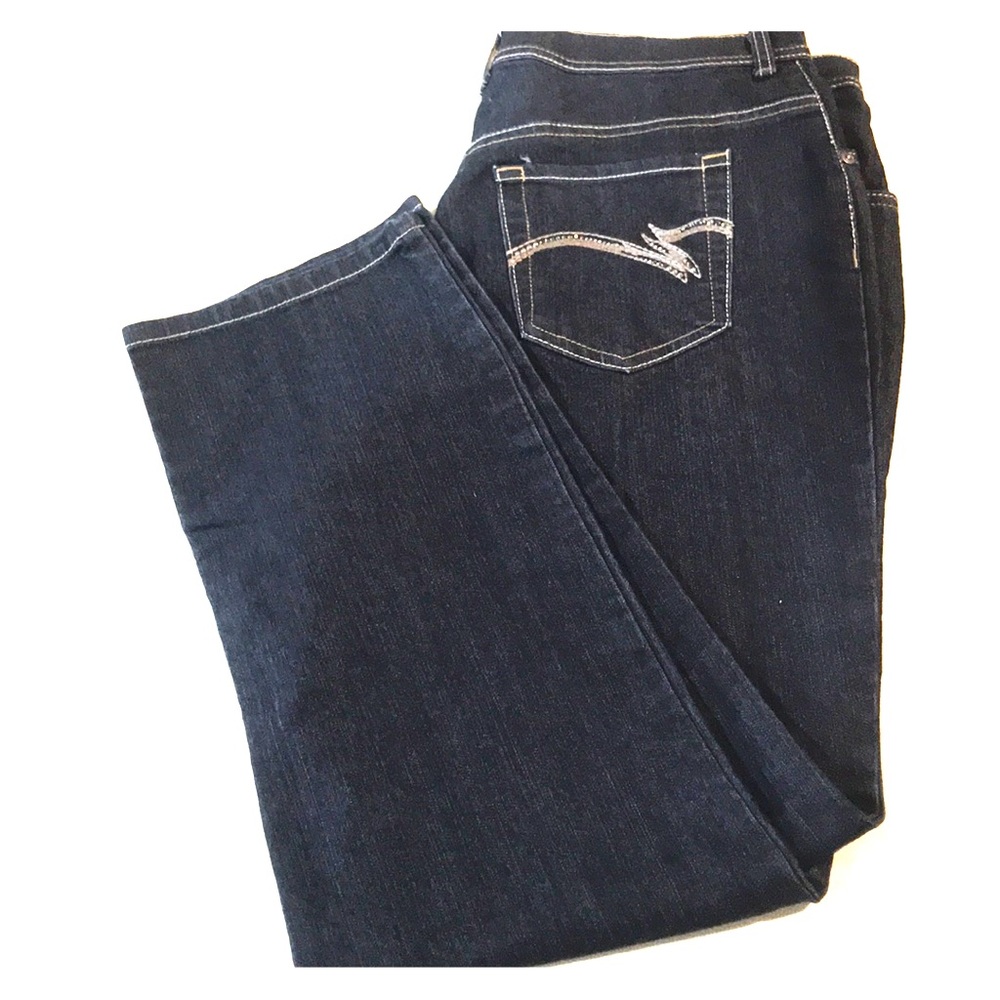 Gloria Vanderbilt NWT size 14 dark blue  bluejean